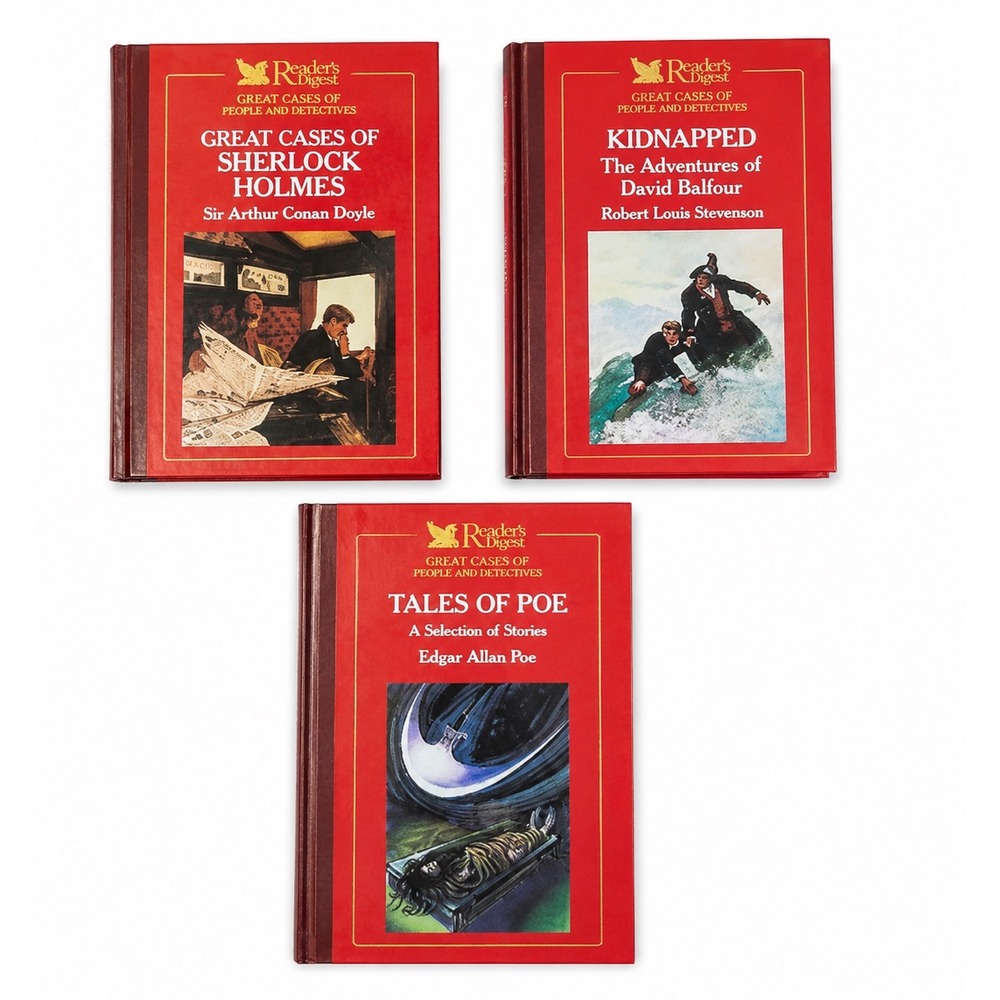 Reader's Digest Best Loved Books Young Readers Vol 4-6 Doyle Poe Stevenson HC